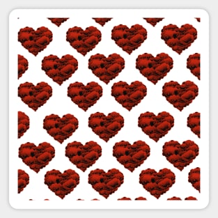 red heart pattern Magnet